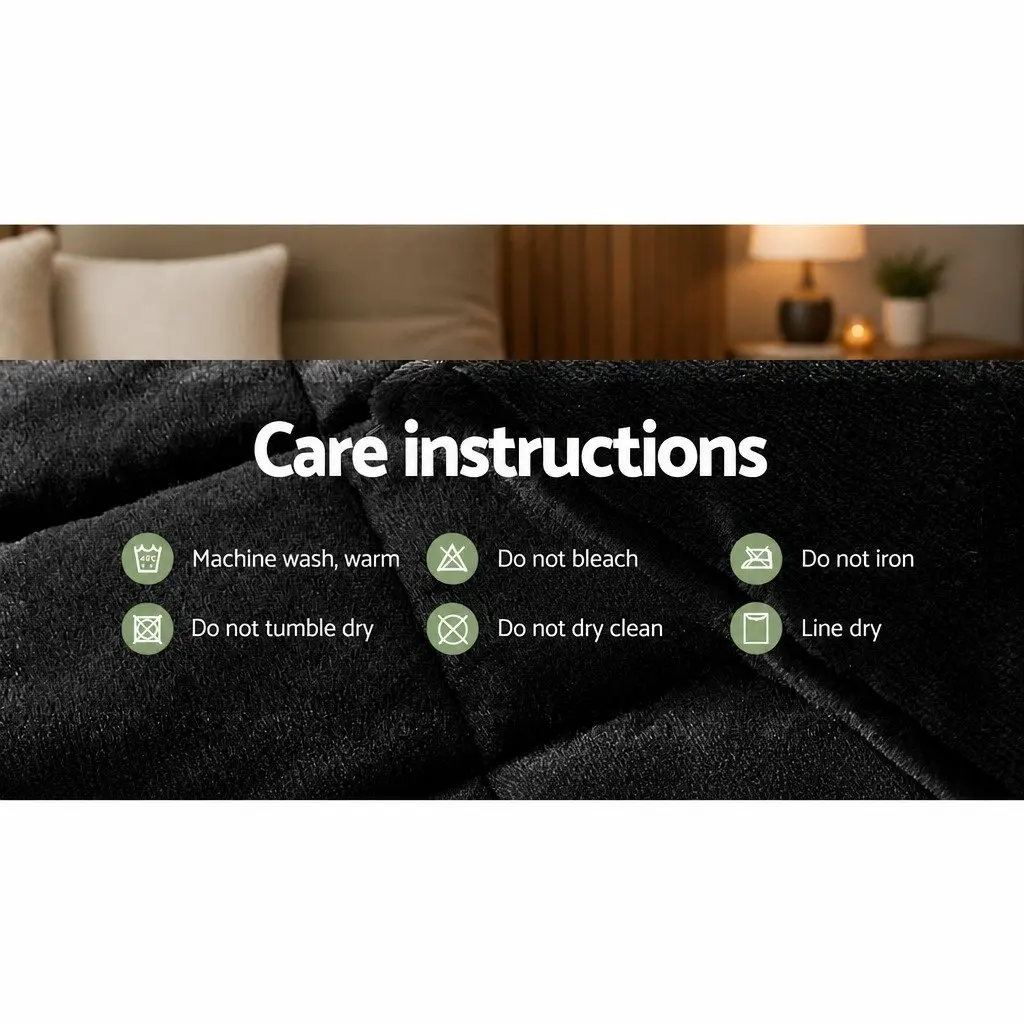 Charcoal Faux Mink Quilt