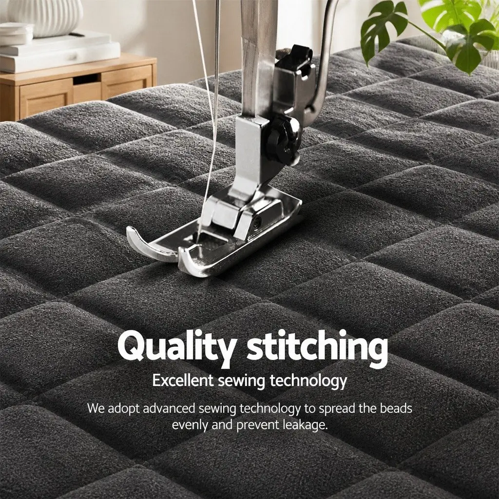 Faux Mink Quilt Super King Size Charcoal Double-Sided Winter Bedding with Thermo-Regulating Properties