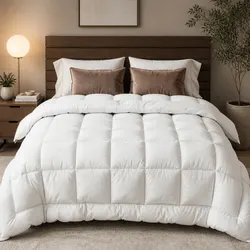 Wool Quilt Queen 800GSM Winter Doona Baffle Box Construction Extra Thick Bedding