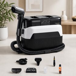 Portable Carpet Upholstery Spot Cleaner 12kPa Suction Hot Water Cleaning Machine