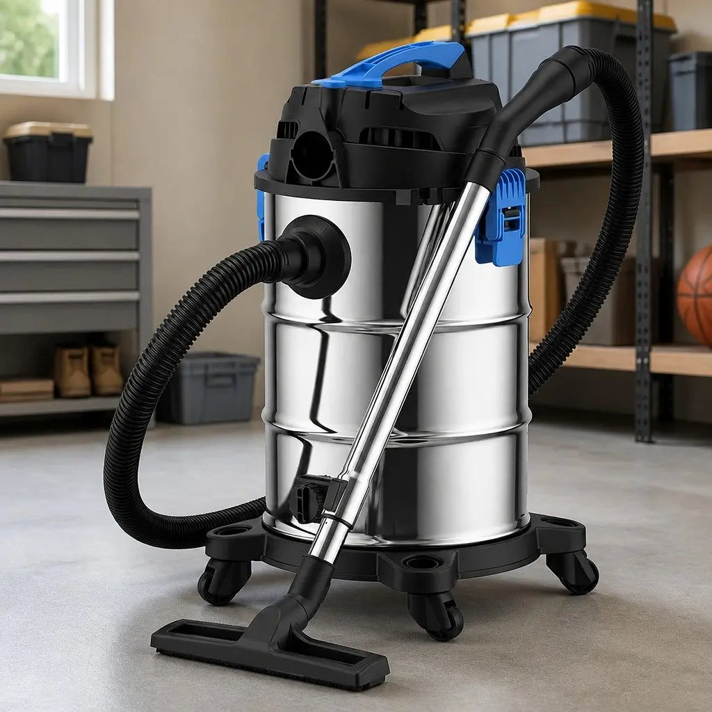 30L Wet Dry Vacuum Cleaner 1400W Motor Powerful Suction Blower Function Heavy Duty Construction