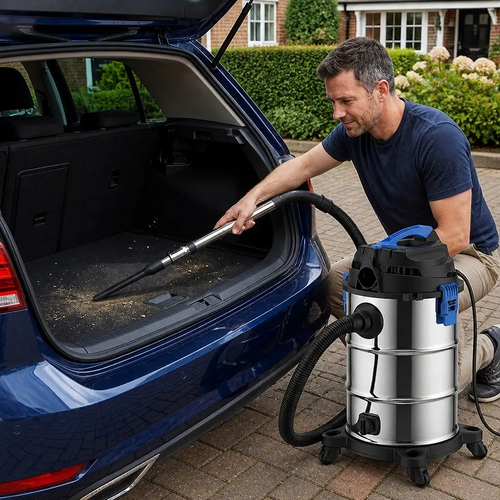 30L Wet Dry Vacuum Cleaner 1400W Motor Powerful Suction Blower Function Heavy Duty Construction