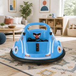 Kids Blue Ride On Bumper Car for Outdoor Fun