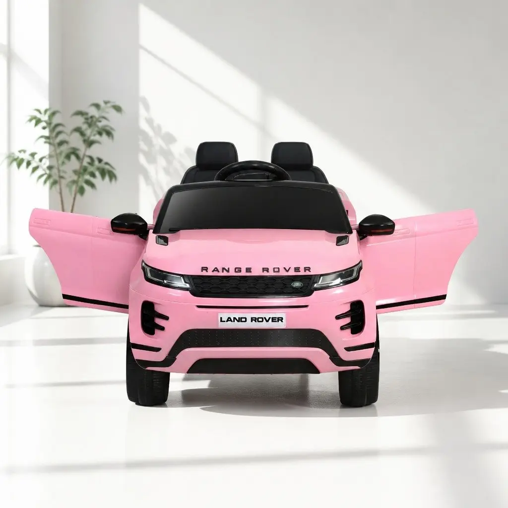 Kids Electric Ride On Car 12V Pink Remote Control Vehicle with Twin Motors and Safety Seat Belt