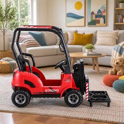 Elevate Playtime with the Red Kids Electric Forklift