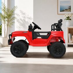 Kids Electric Jeep Ride On Car with Remote Control in Red