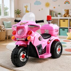 Enhance Your Child's Playtime with a Pink Police Motorcycle
