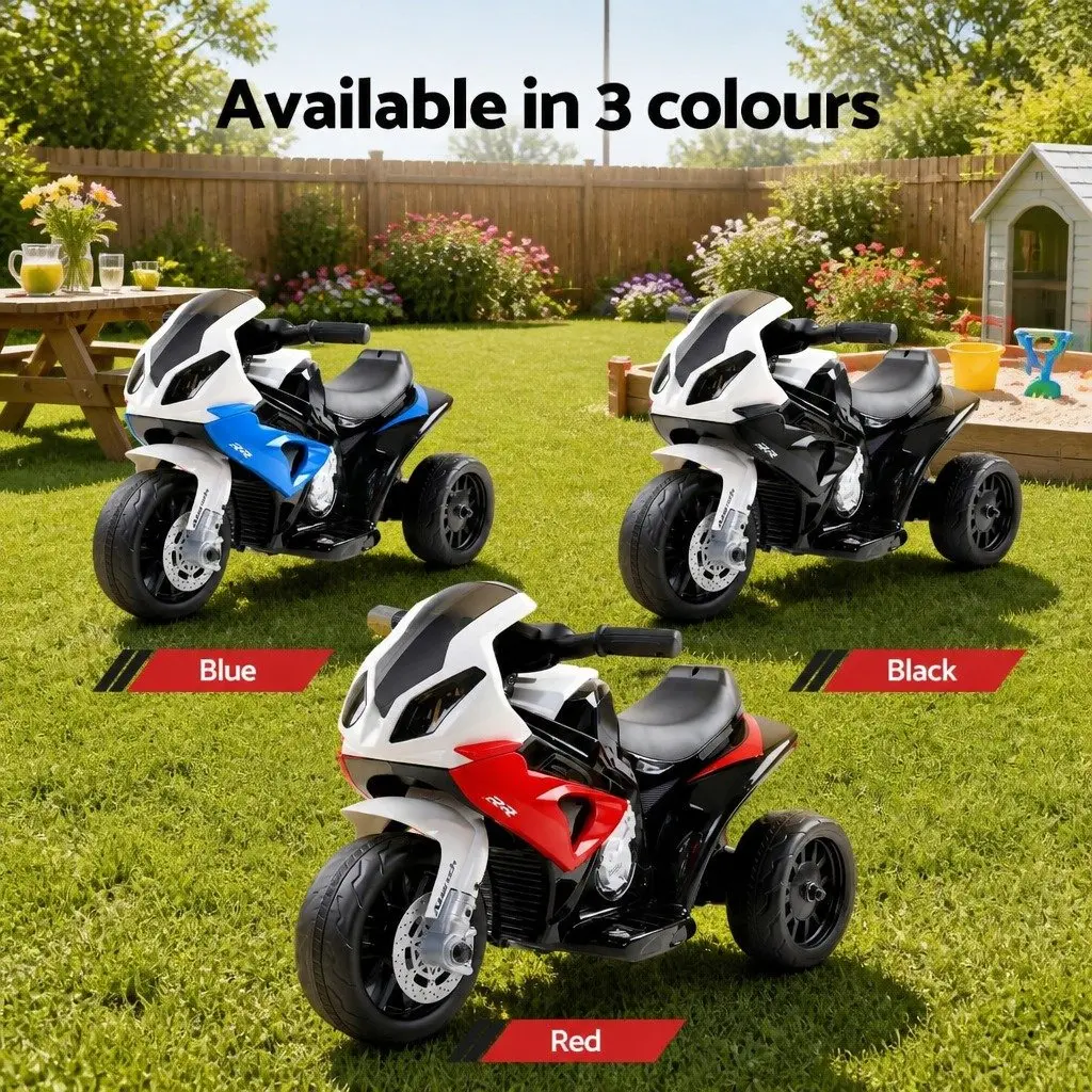 Kids Electric Ride On Motorcycle 6V Battery Powered Red with Acceleration Pedal Control and Anti-slip Tyres