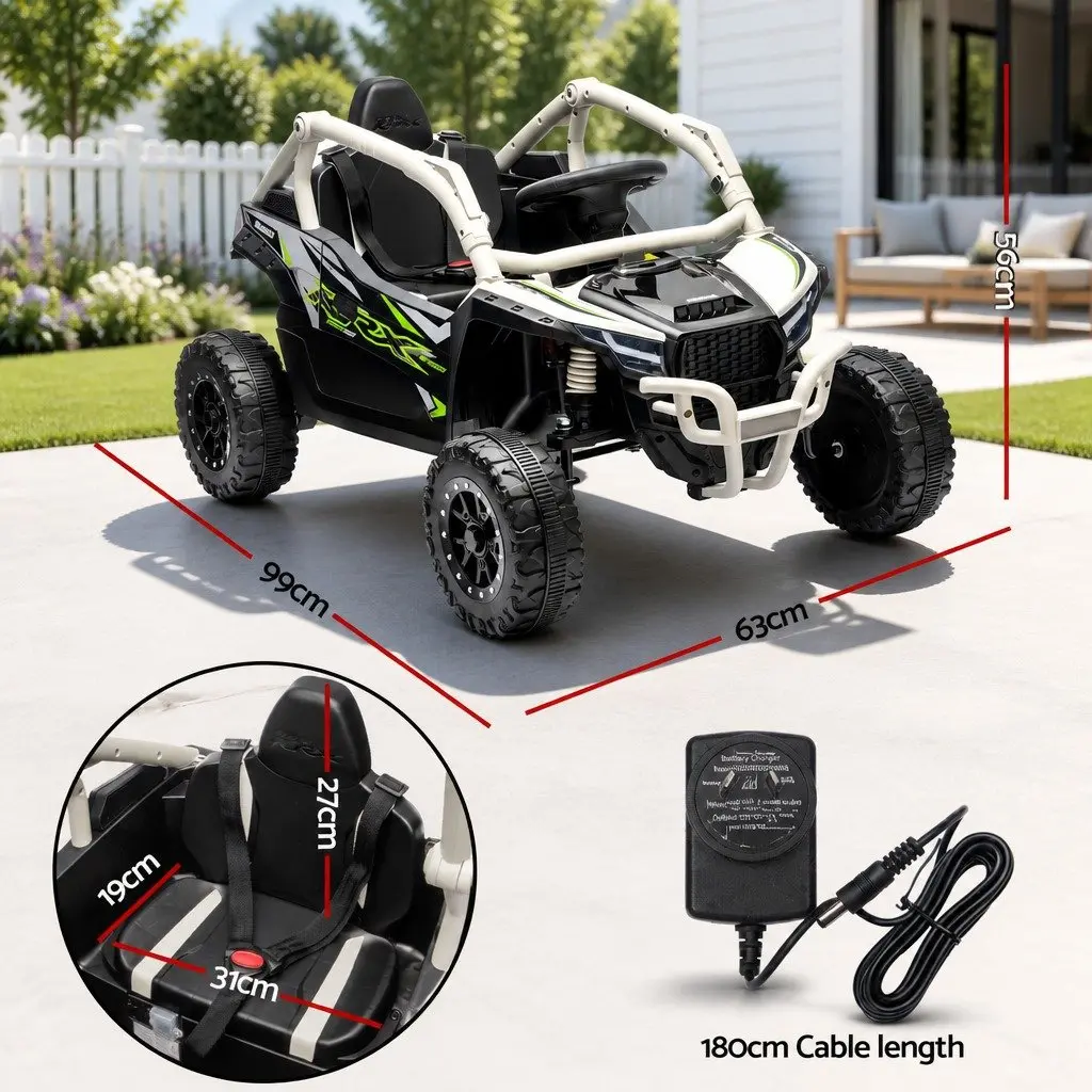 Kids Ride On Car Off-Road Electric Toy with Remote Control Music Steering Wheel