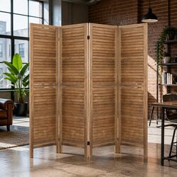 4 Panel Room Divider for Enhanced Space Privacy