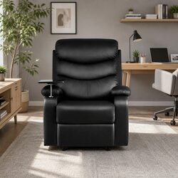 Black Leather Recliner Chair for Your Cozy Space