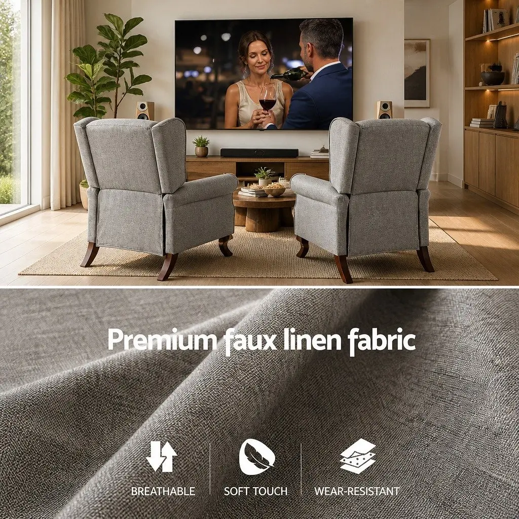 Grey Recliner Armchair