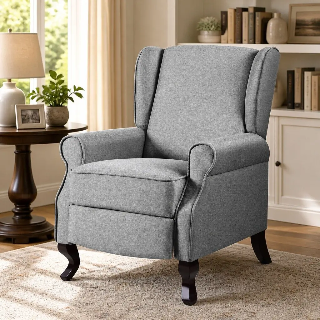 Grey Recliner Armchair