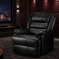 Stylish Black Recliner Armchair for Your Living Space