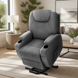 Elevate Your Space with the Velvet Grey Recliner Chair