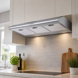 Range Hood 900mm Stainless Steel Ducted Rangehood Kitchen Extractor Fan 3-Speed