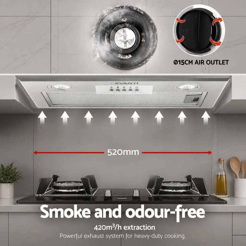 520mm Stainless Steel Range Hood