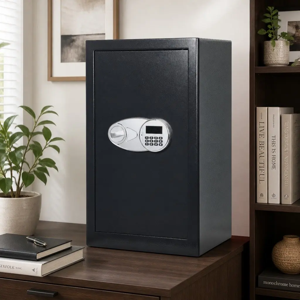 Fireproof Security Safe 85L Digital Keypad Lock Home Office Cash Deposit Box
