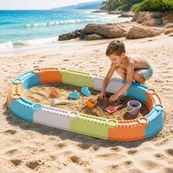 Kids Sandbox Sandpit Set 9 Piece Beach Toys Sand Box Outdoor Play Area Backyard