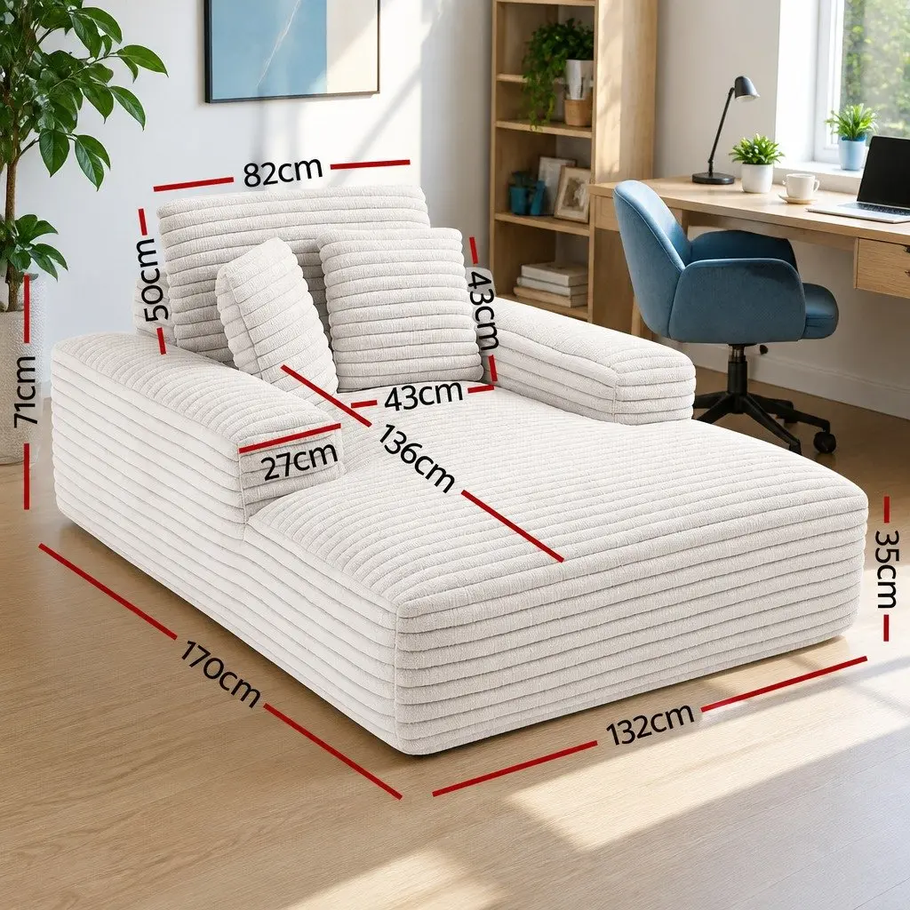 Sofa Bed Faux Fur Fabric Beige Modern Minimalist High-Density Foam Pocket Spring Construction