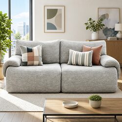 Elevate Your Living Space with a Grey 2-Seater Sofa Couch
