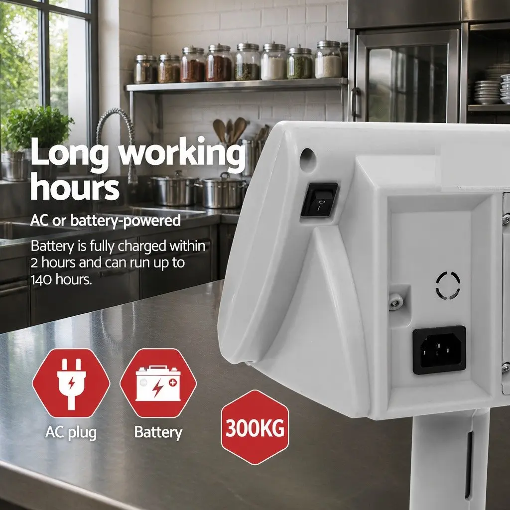 Digital Platform Scale 300KG Heavy-Duty Accurate Weighing Machine with LCD Display