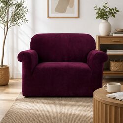 Single-Seater Velvet Couch Cover Enhances Your Space