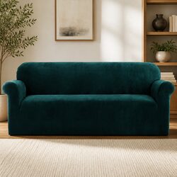 Refresh Your 4-Seater Sofa with Velvet Cover in Agate Green
