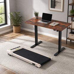 Dynamic Electric Desk with Integrated Walking Pad