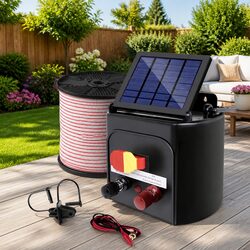 Enhance Your Farm with a 5KM Solar Electric Fence Energiser Kit