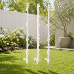 20pcs White Electric Fence Posts for Easy Fencing