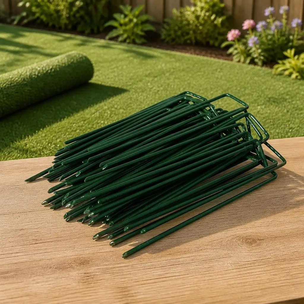 Synthetic Grass Pins 50PCS U-Shape Garden Turf Fixing Landscape Installation
