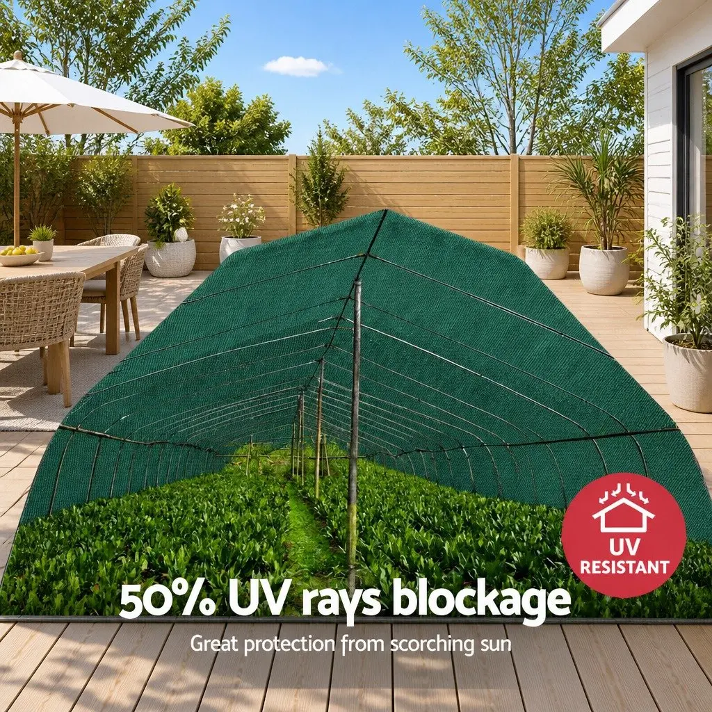 Shade Cloth 1.83m x 30m 50% UV-Stabilised Heavy Duty Green for Greenhouse Garden