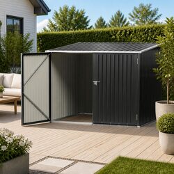 Enhance Your Garden Space with This Black Tool Shed 2.06x1.96M
