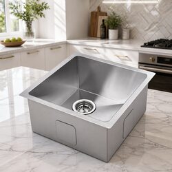 Stylish 44x44cm Stainless Steel Kitchen Sink for Your Home