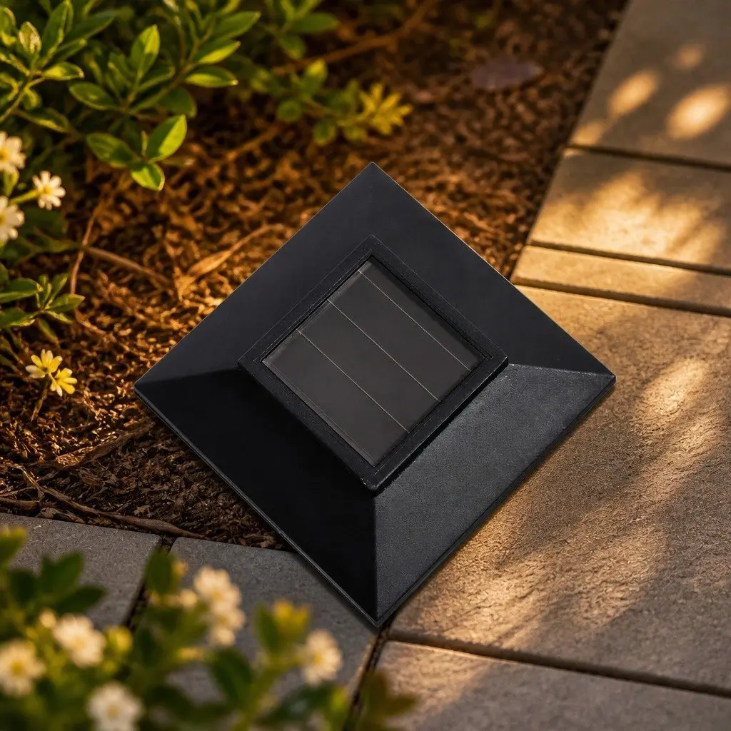 Solar Powered Landscape Lights 12 LED Set Outdoor Garden Pathway Lighting