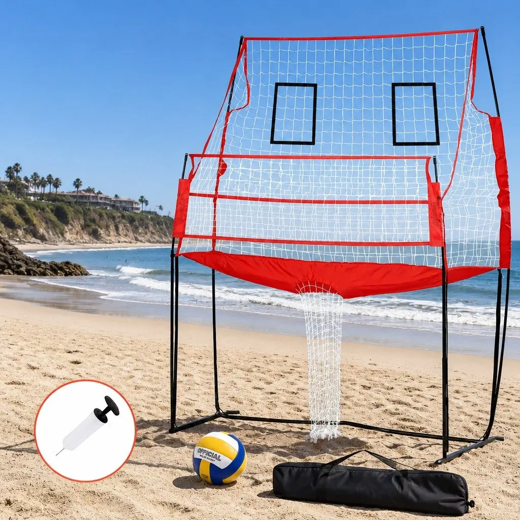 Volleyball Net Adjustable Height Portable Training Equipment for Beach and Backyard