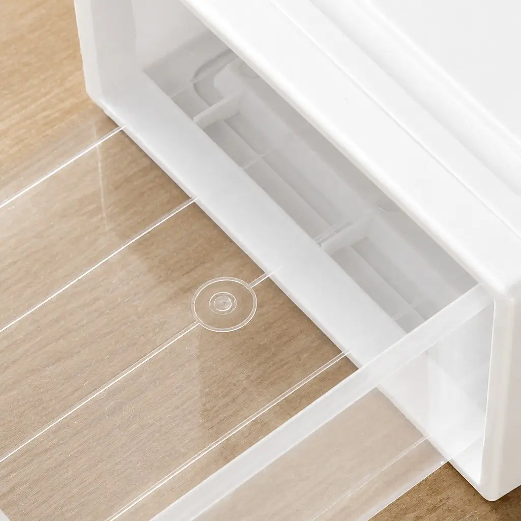 Storage Drawers 4 Pack Large Capacity Stackable Organiser White
