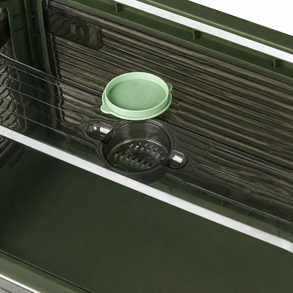 Stackable Storage Box Large Capacity Plastic Container with Lid Five Sides Openable Access Home Organizer