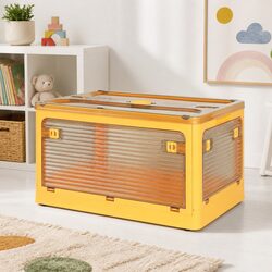 Stackable Storage Organiser Box Container with Lid Plastic Foldable Large Medium