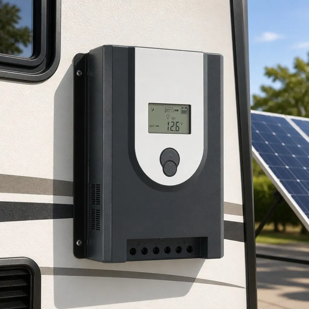 50A MPPT Solar Charge Controller Bluetooth Auto Battery Regulator 12V 24V Multi-Stage Charging