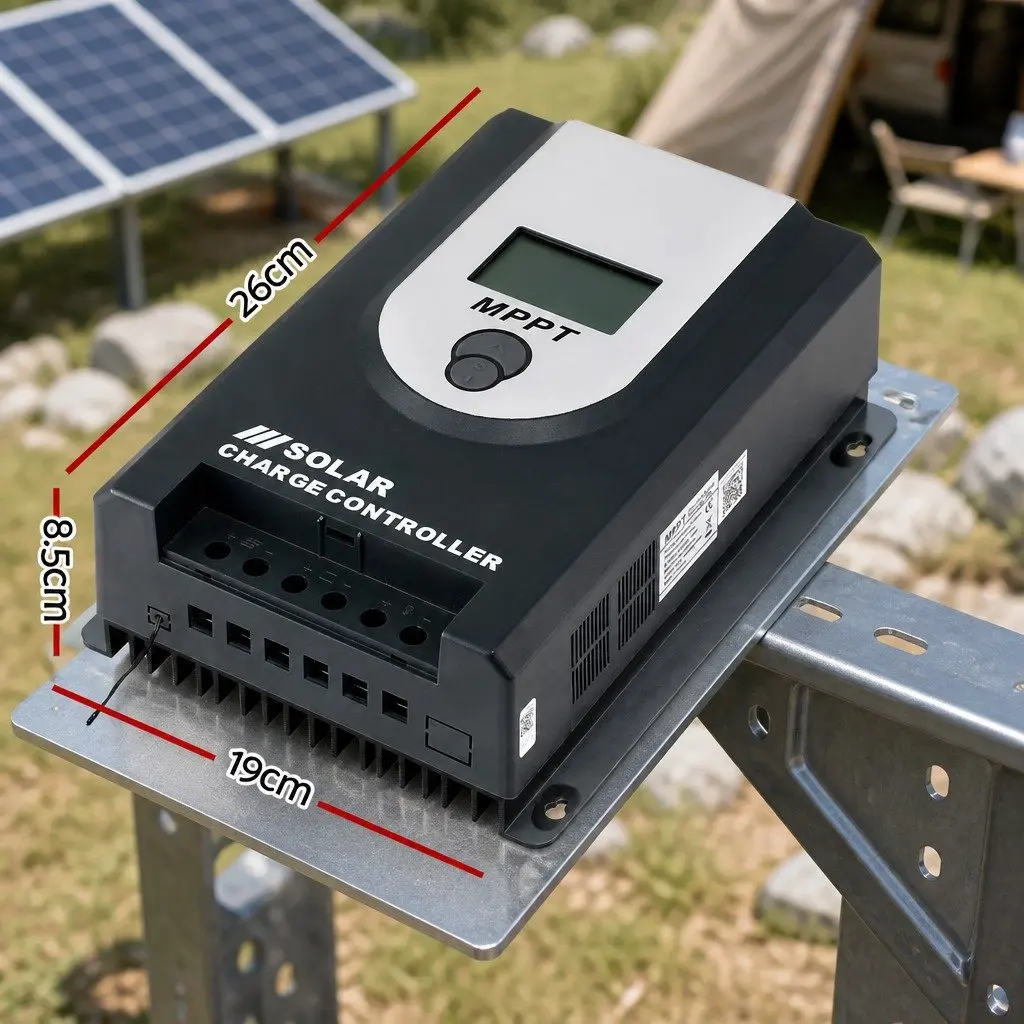 50A MPPT Solar Charge Controller Bluetooth Auto Battery Regulator 12V 24V Multi-Stage Charging