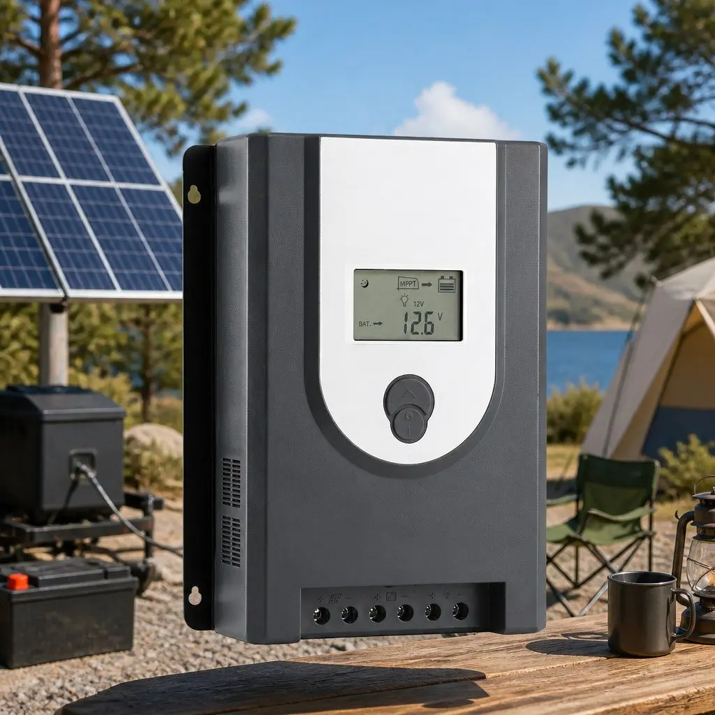 50A MPPT Solar Charge Controller Bluetooth Auto Battery Regulator 12V 24V Multi-Stage Charging