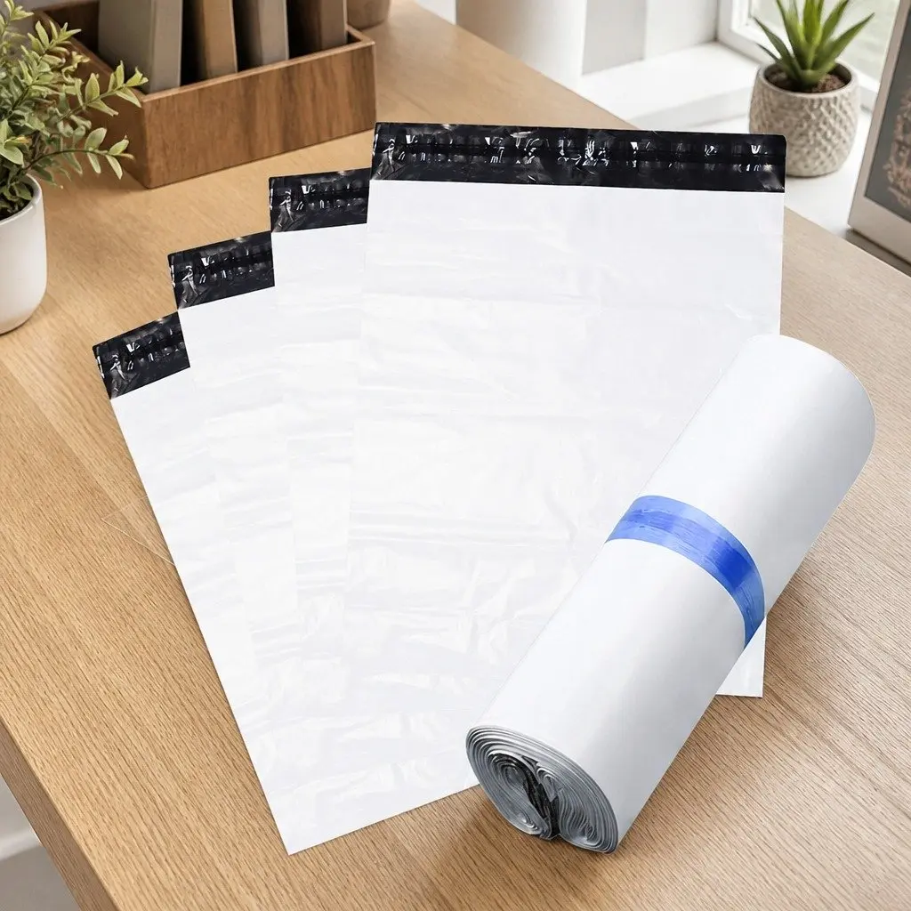 Poly Post Mailer Plastic Satchel Bags 60x65cm Self Sealing Puncture Tear Resistant