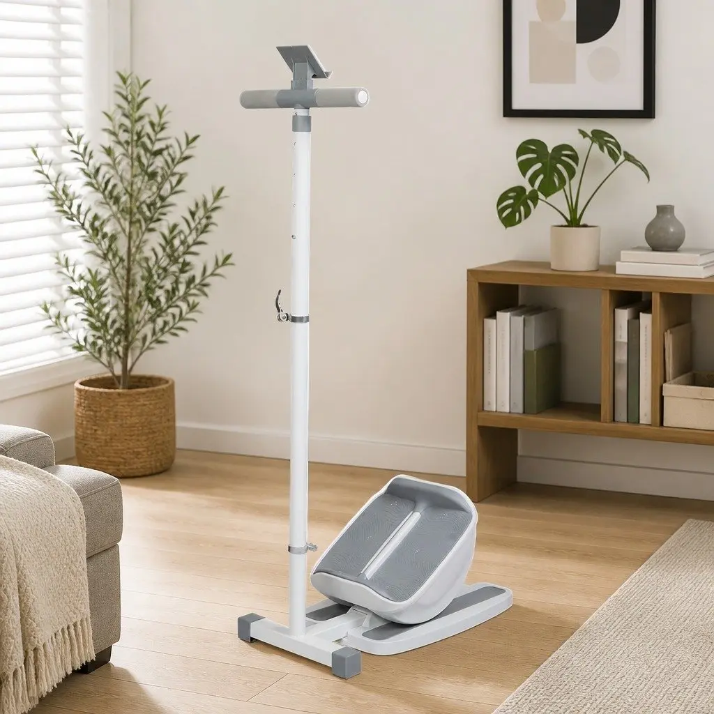 Adjustable Incline Slant Board Leg Stretcher Home Fitness Exercise Non-Slip Surface Adjustable Handrail