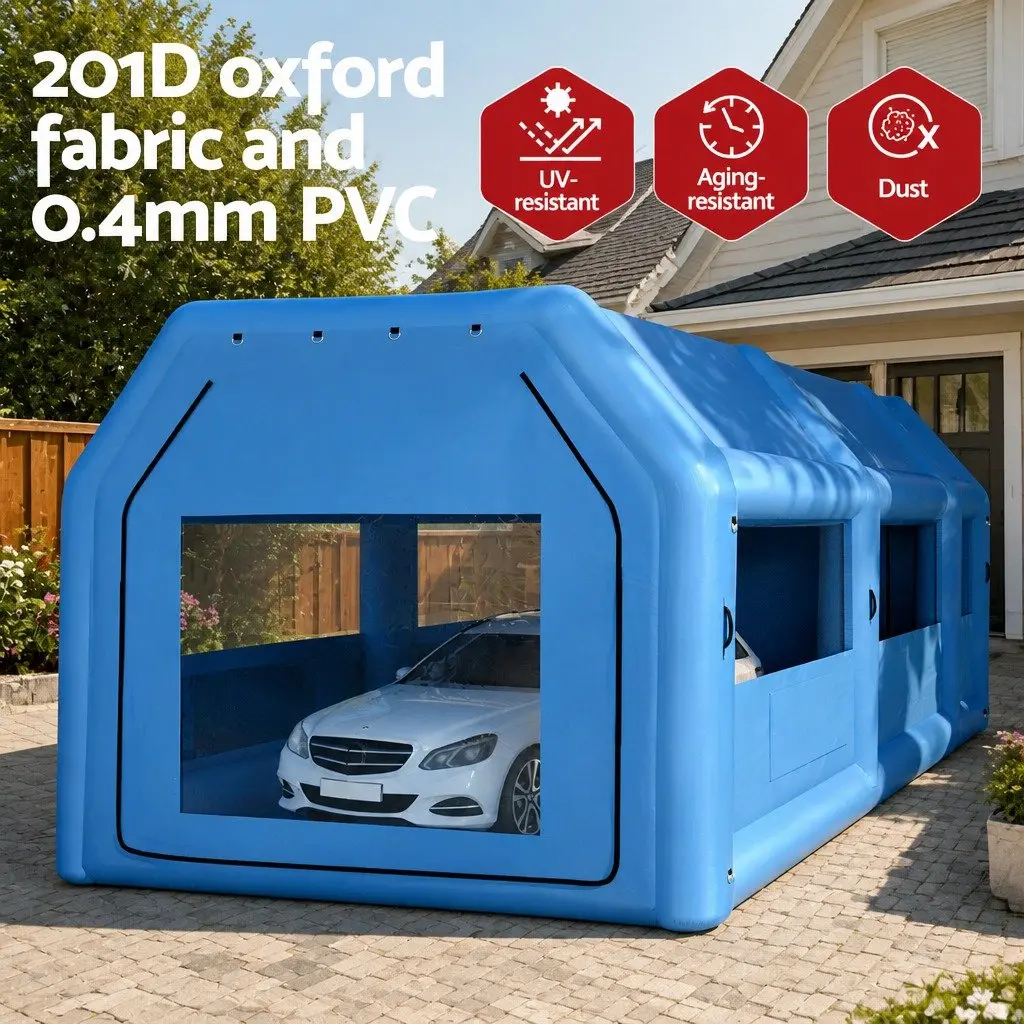 Inflatable Spray Paint Booth Tent 10x5x3.5m Car Auto Garage Workstation 2