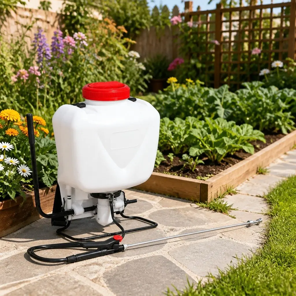 15L Garden Spray Backpack Pump with Four Nozzles for Pesticide and Herbicide Application