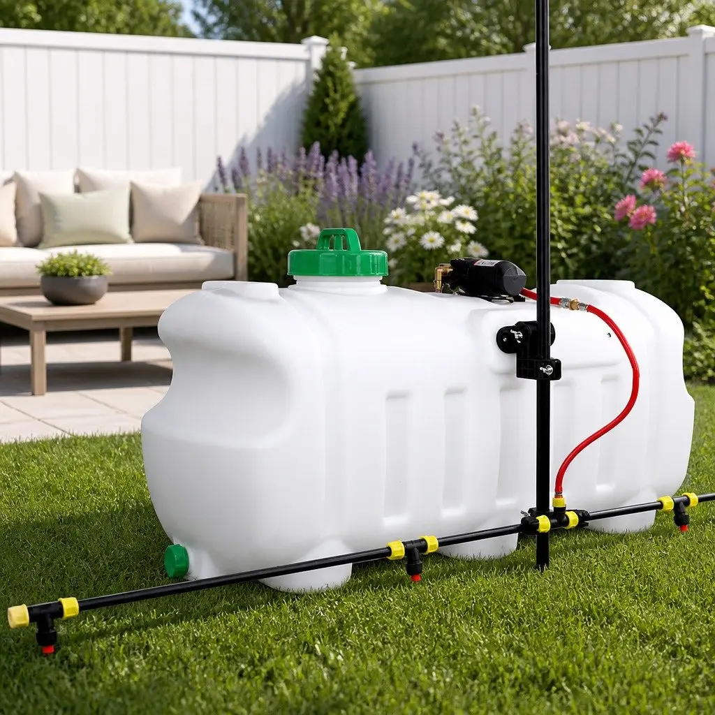 Weed Sprayer 100L Tank 12V Adjustable Boom Nozzle ATV Quad Mounted