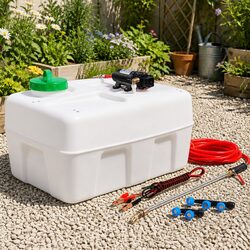 50L ATV Weed Sprayer 12V Electric Garden Spray Gun Tank with 3 Nozzles Hose