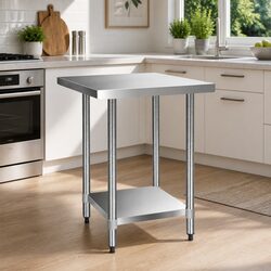 Stylish Stainless Steel Kitchen Workbench 760x760mm